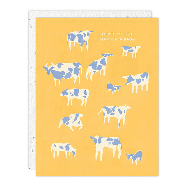 Herd You're Having a Baby Greeting Card - Pinecone Trading Co.