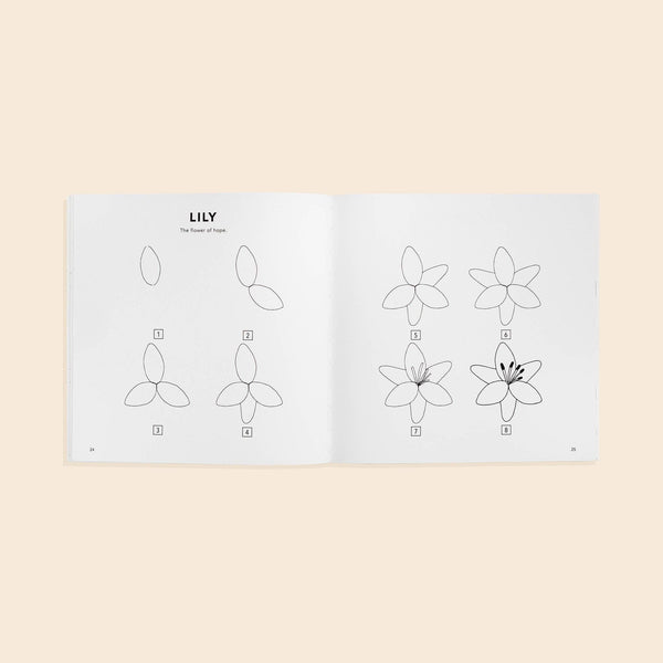 Modern Flowers: A How to Draw Book for Kids - Pinecone Trading Co.