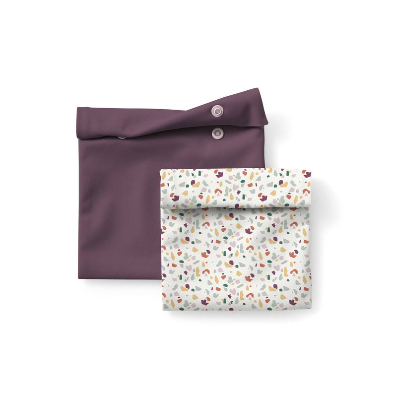 Dancing Daisies by Phoebe Wahl Reusable Snack Pouches