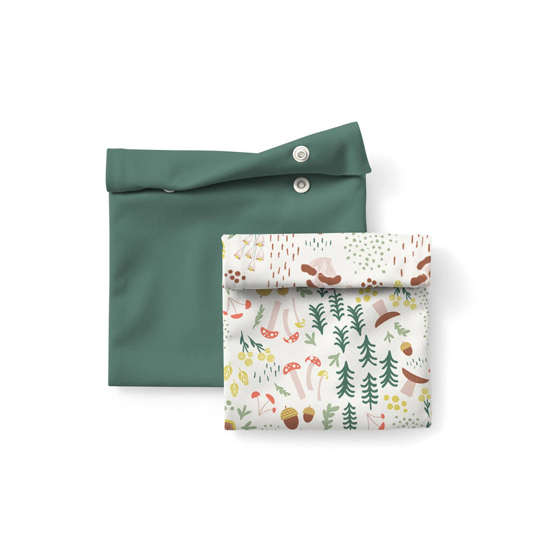 Dancing Daisies by Phoebe Wahl Reusable Snack Pouches
