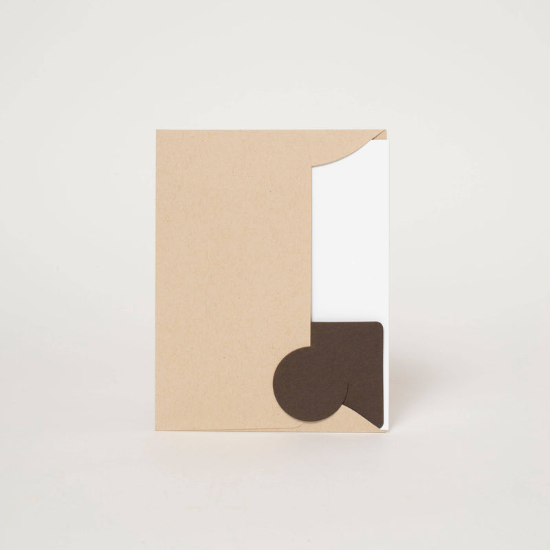 Fungi Father's Day Letterpress Greeting Card by Phoebe Wahl: Paper tab