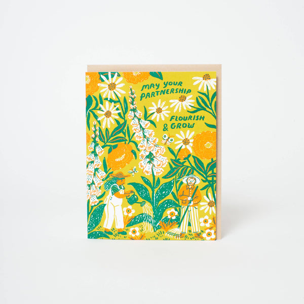 May Your Partnership Flourish and Grow Card