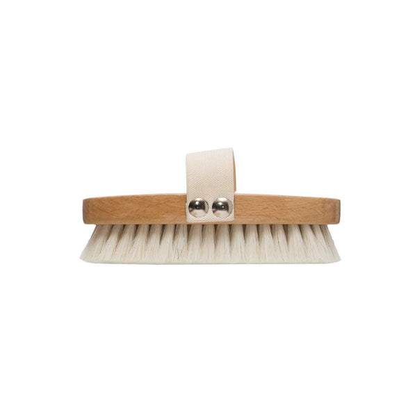 Beech Wood Bath Brush with Elastic Band - Pinecone Trading Co.
