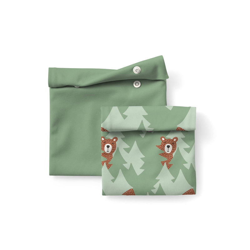 Dancing Daisies by Phoebe Wahl Reusable Snack Pouches