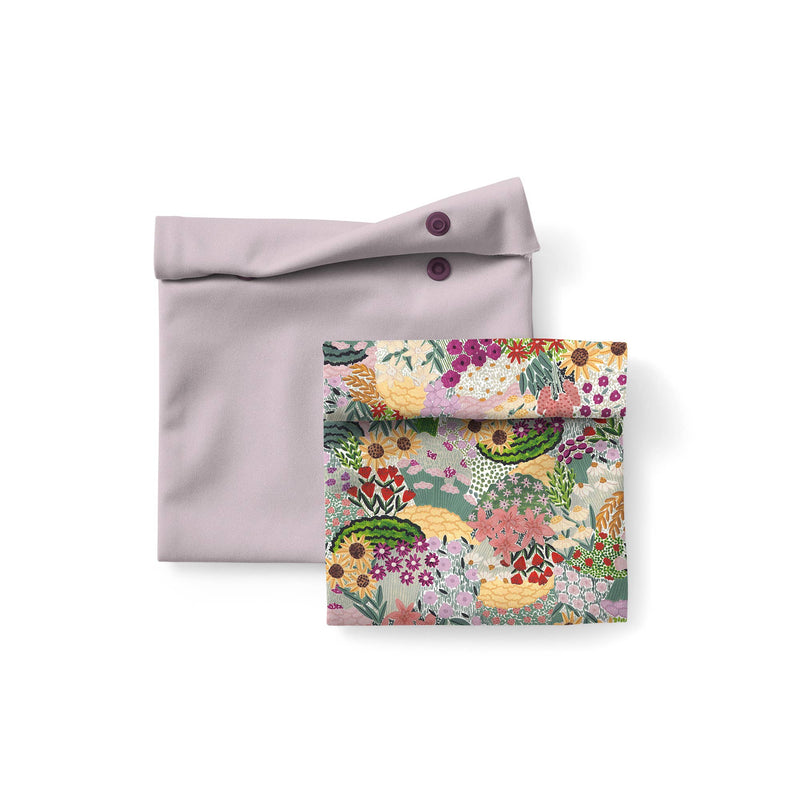 Dancing Daisies by Phoebe Wahl Reusable Snack Pouches
