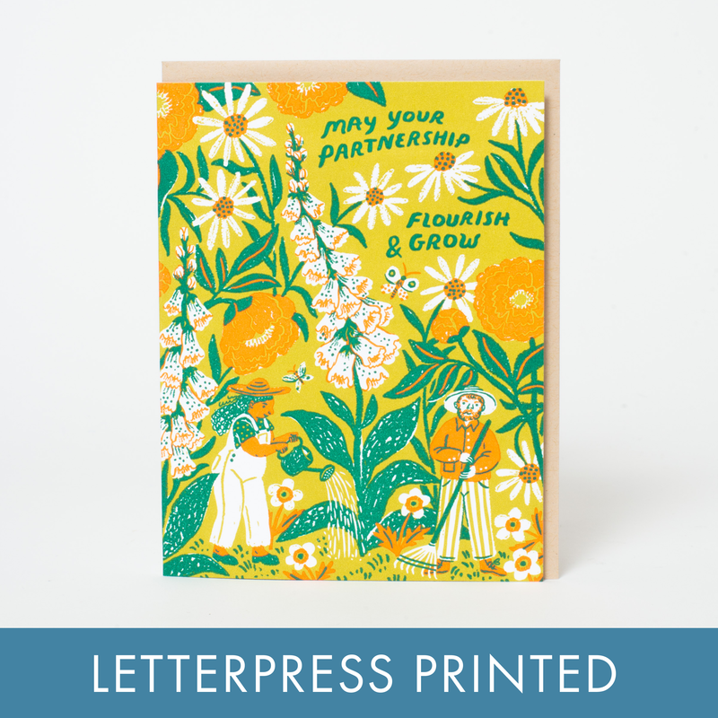 May Your Partnership Flourish and Grow Card
