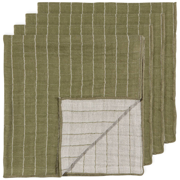 Olive Branch Double Weave Napkins - Pinecone Trading Co.