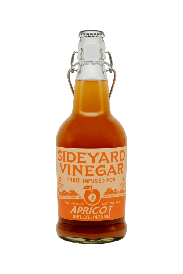 Sideyard Apricot Fruit-Infused Vinegar (ACV) - Pinecone Trading Co.