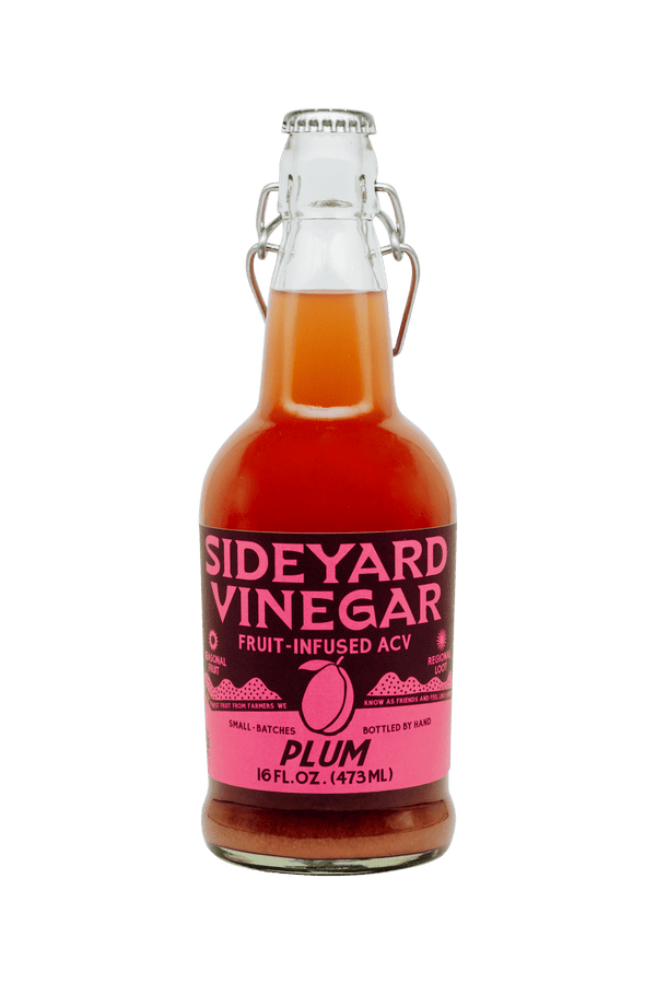 Sideyard Plum Fruit-Infused Vinegar (ACV) - Pinecone Trading Co.