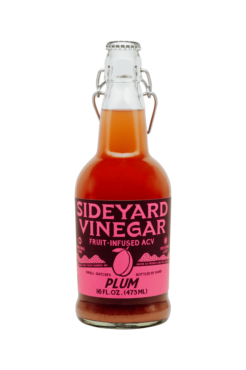 Sideyard Plum Fruit-Infused Vinegar (ACV) - Pinecone Trading Co.