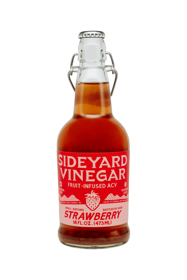 Sideyard Strawberry Fruit-Infused Vinegar (ACV) - Pinecone Trading Co.
