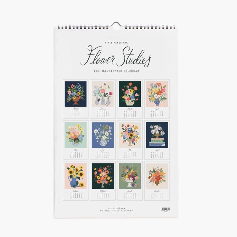 2024 Flower Studies Wall Calendar - Pinecone Trading Co.