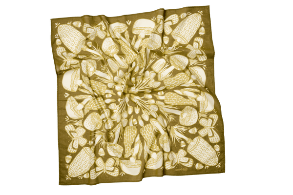 34" Wild Rag Mushrooms Bandana - Pinecone Trading Co.