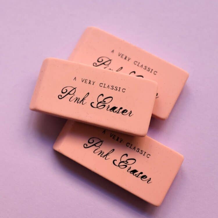 A Very Classic Pink Eraser - Pinecone Trading Co.