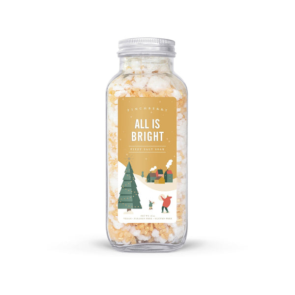 All is Bright Fizzy Salt Soak - Holiday Stocking Stuffers - Pinecone Trading Co.
