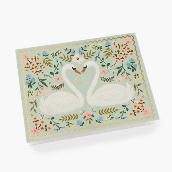 Always & Forever Swans Card - Pinecone Trading Co.