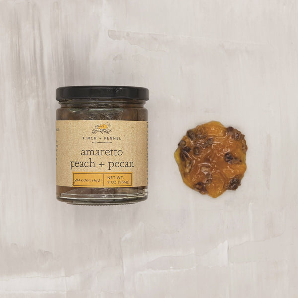 Amaretto Peach Pecan Preserves - Pinecone Trading Co.