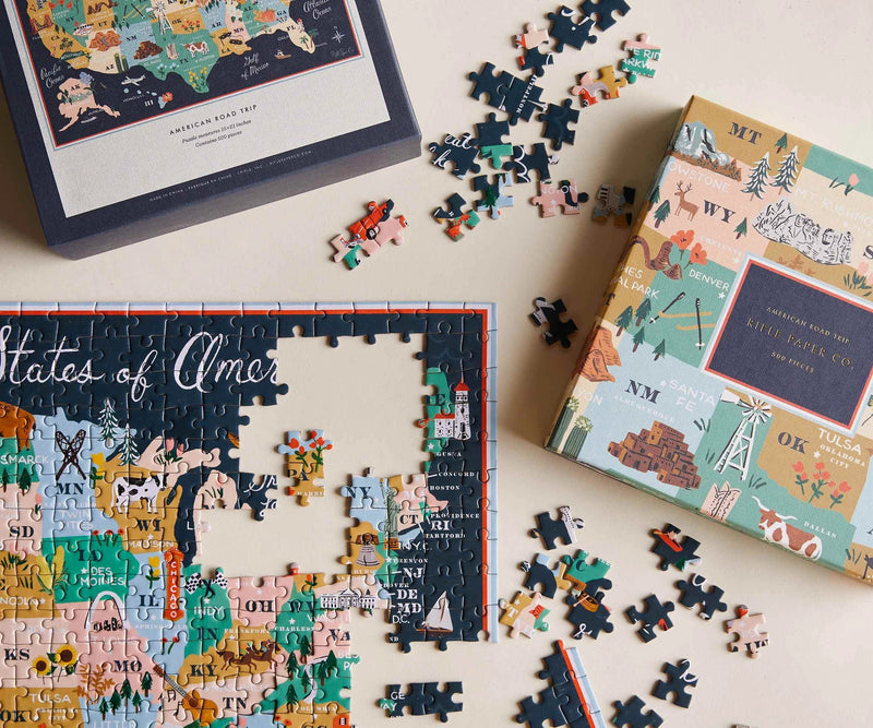 American Road Trip Jigsaw Puzzle - Pinecone Trading Co.