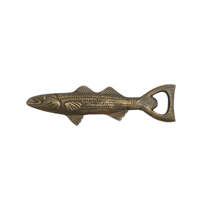 Antiqued Cast Aluminum Fish Bottle Opener - Pinecone Trading Co.