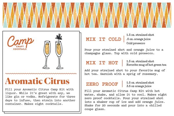 Aromatic Citrus Camp Craft Cocktail Mix - Pinecone Trading Co.