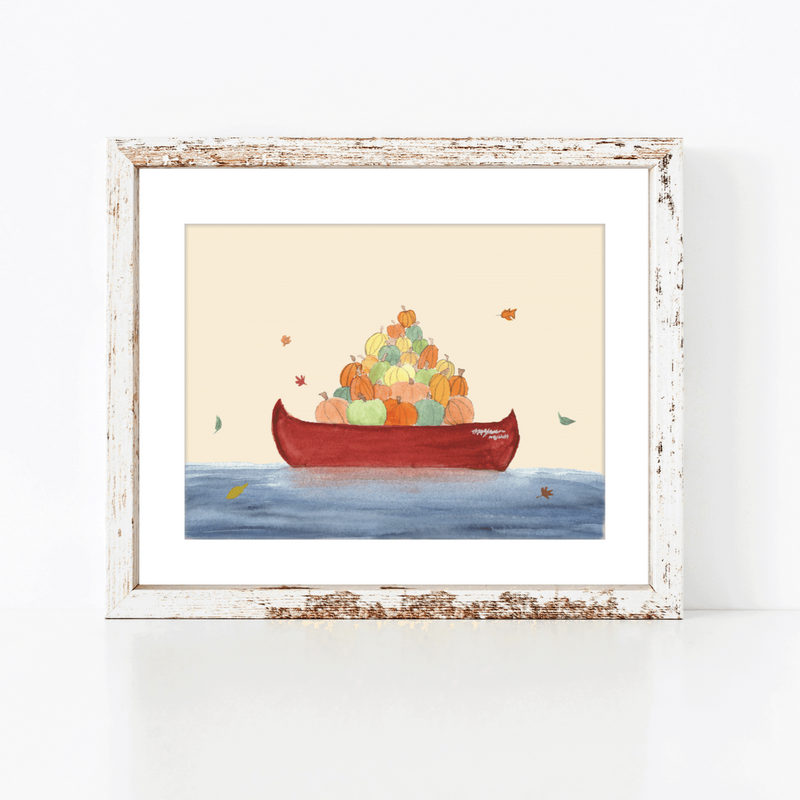 Autumn Lake Life Print - Pinecone Trading Co.