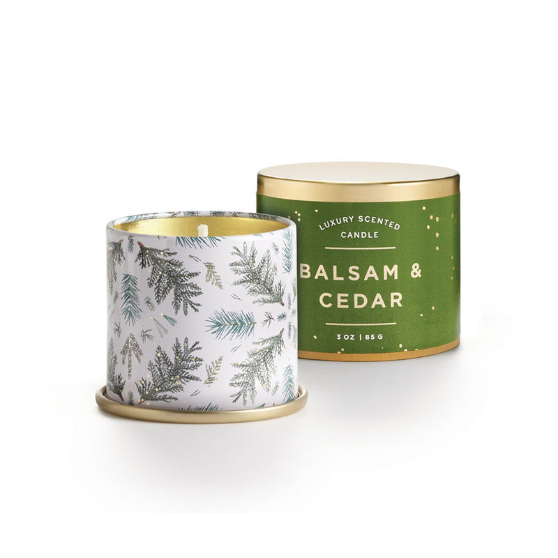 Balsam + Cedar Demi Tin Candle - Pinecone Trading Co.