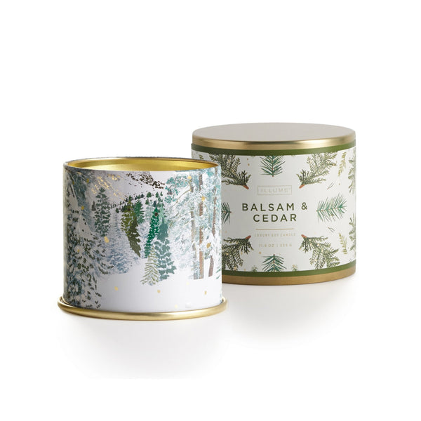 Balsam + Cedar Large Tin Candle - Pinecone Trading Co.