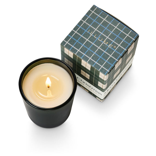 Balsam & Cedar Merry Christmas Boxed Votive Candle - Pinecone Trading Co.