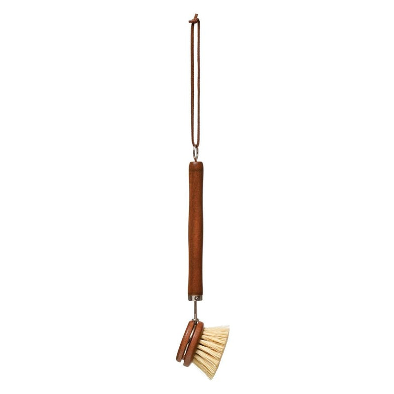 Beech Wood Brush with Leather Tie - Pinecone Trading Co.