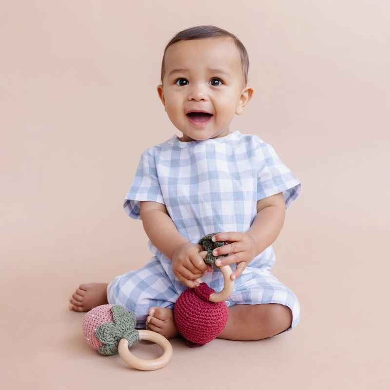 Beet Cotton Crochet Rattle - Pinecone Trading Co.