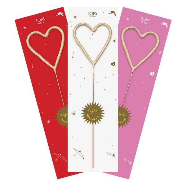 Big Golden Sparkler Heart Wand - Pinecone Trading Co.