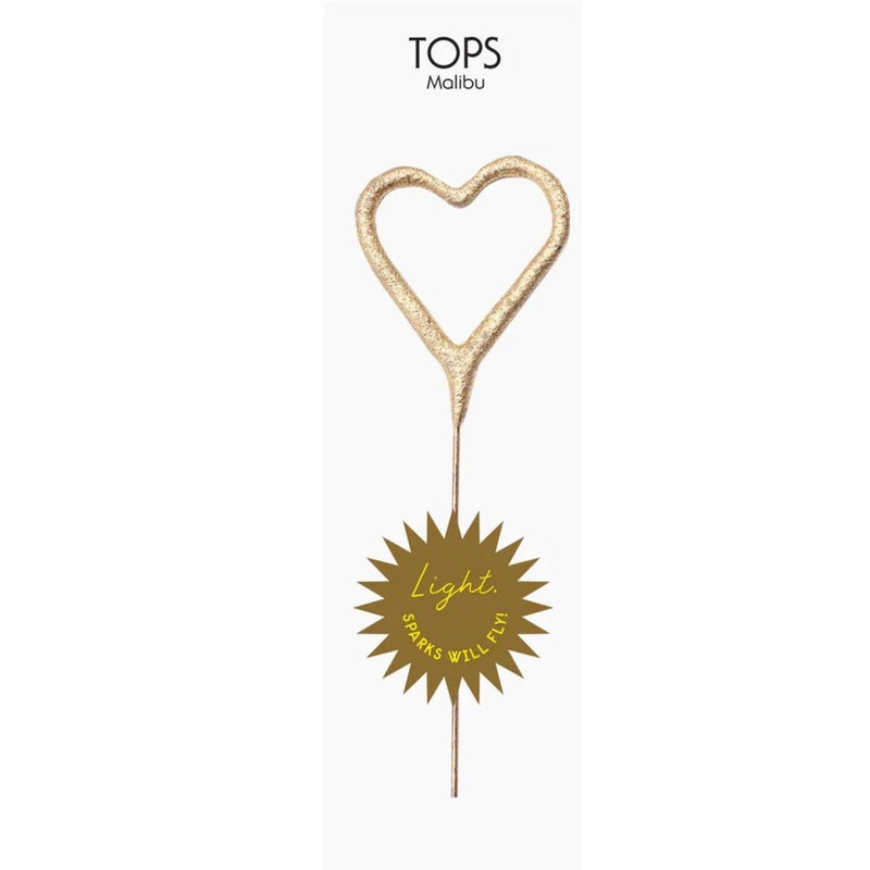 Big Golden Sparkler Wand Heart - Pinecone Trading Co.