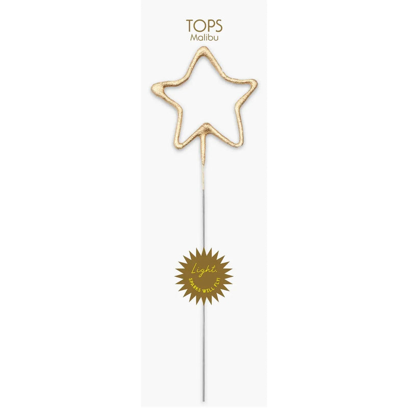 Big Golden Sparkler Wand Star - Pinecone Trading Co.