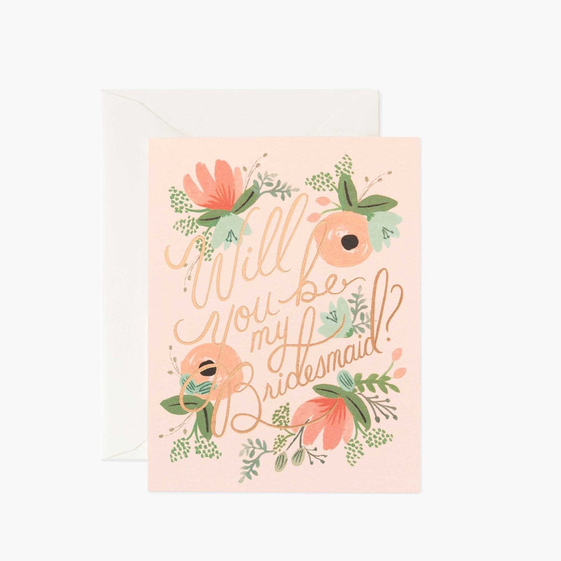 Blushing Bridesmaid Card - Pinecone Trading Co.