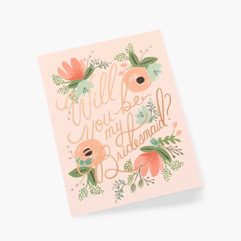 Blushing Bridesmaid Card - Pinecone Trading Co.