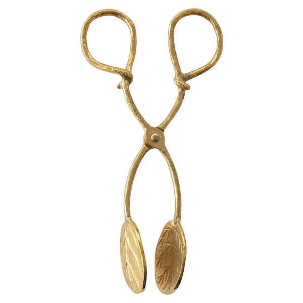 Brass Leaf Tongs - Pinecone Trading Co.