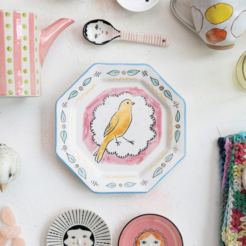 Canary Decorative Ceramic Plate - Pinecone Trading Co.