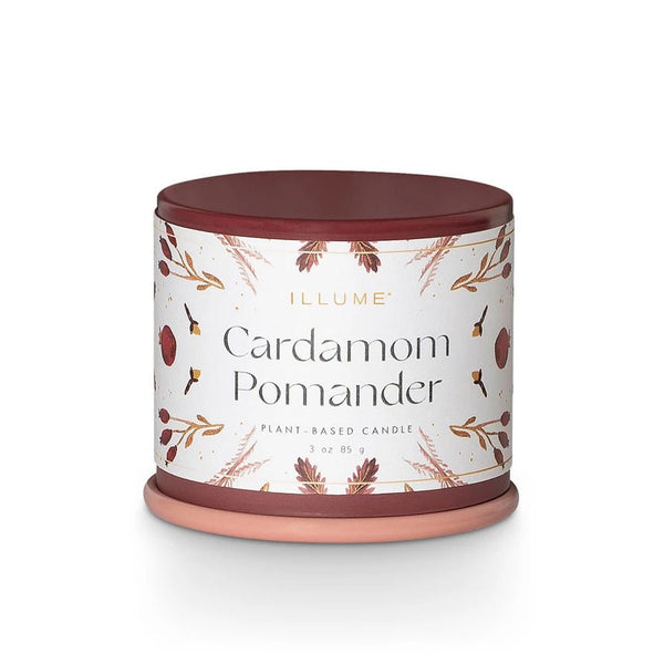 Cardamom Pomander Demi Vanity Tin Candle - Pinecone Trading Co.