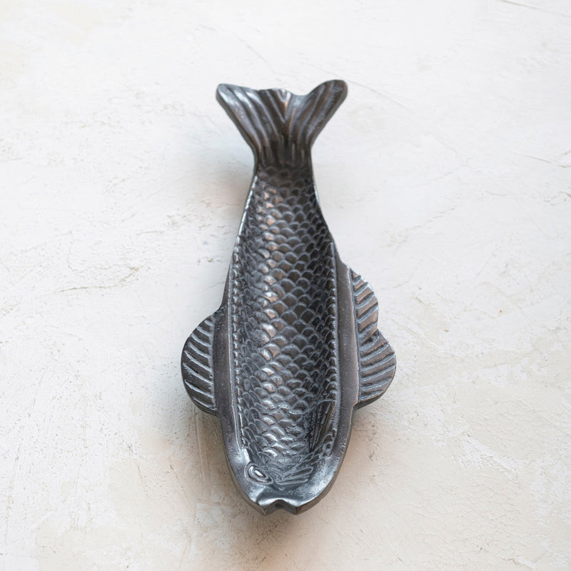 Cast Aluminum Fish Dish - Pinecone Trading Co.