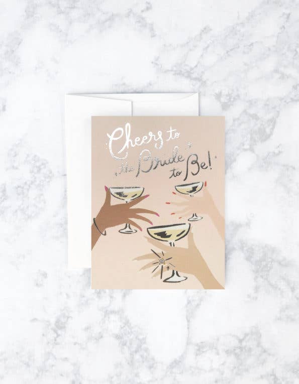Cheers to the Bride Card - Pinecone Trading Co.