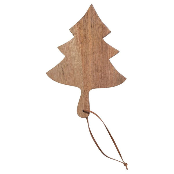 Christmas Tree Cheese/Cutting Board with Tie - Pinecone Trading Co.