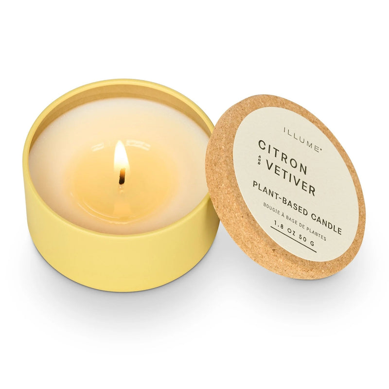Citron & Vetiver Tin Candle - Pinecone Trading Co.