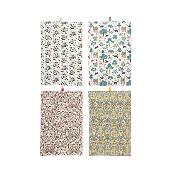 Cotton Printed Tea Towel - Pinecone Trading Co.