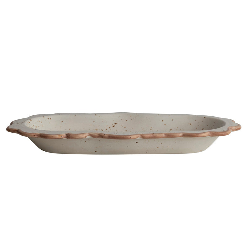 Earthly Scalloped Serving Platter - Pinecone Trading Co.