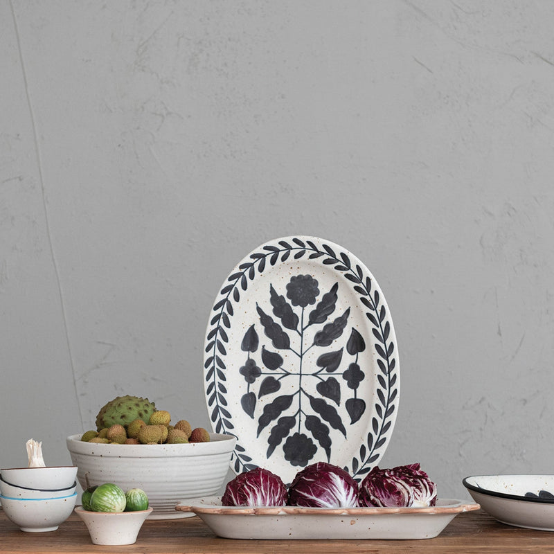 Earthly Scalloped Serving Platter - Pinecone Trading Co.