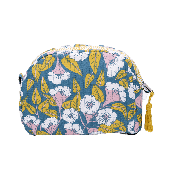Evangeline Small Quilted Scallop Zipper Pouch - Pinecone Trading Co.