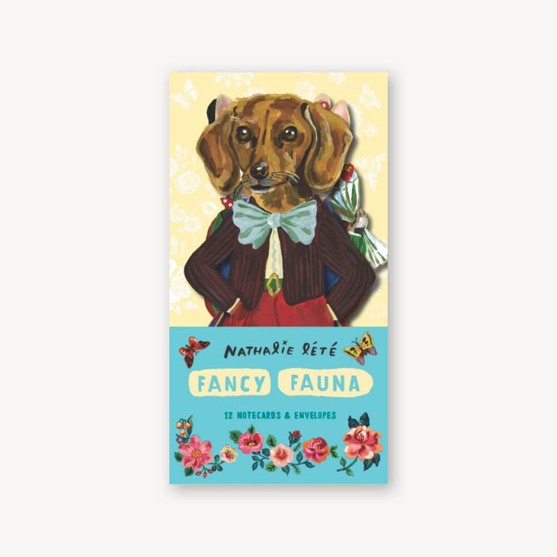 Fancy Fauna: 12 Notecards & Envelopes - Pinecone Trading Co.