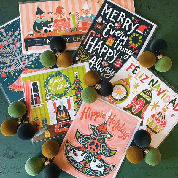 Feliz Navidad Ornaments Card - Pinecone Trading Co.