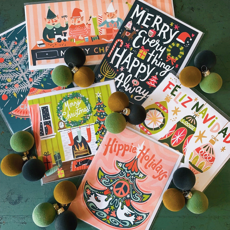 Feliz Navidad Ornaments Card - Pinecone Trading Co.