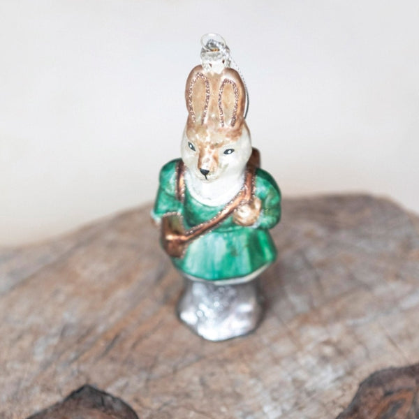 Festive Rabbit Ornament - Pinecone Trading Co.